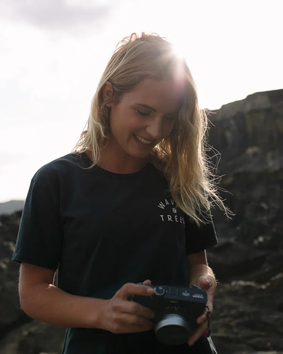 T-shirt en Coton Recyclé Penida - Noir – Image 4