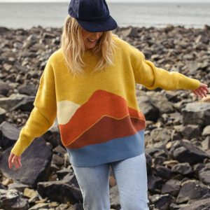 Pull en Maille Recyclé Vista - Ambre Doré