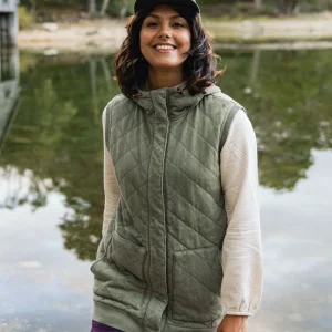 Gilet Matelassé Recyclé Clementine - Kaki