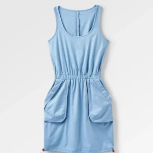 Robe en Coton Bio Mesmorise - Denim Délavé