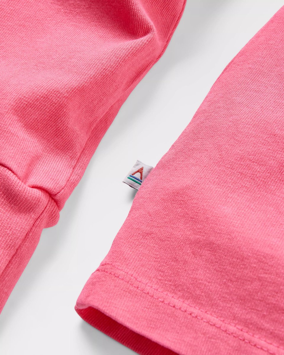 T-shirt Chica en Coton Recyclé à Manches Longues - Doux Rose – Image 3