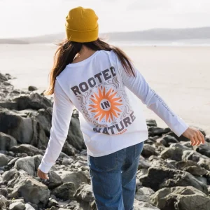 T-shirt à manches longues Rooted In Nature - Blanc
