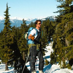 Pantalon à bretelles recyclé pour homme Snowscape - Noir