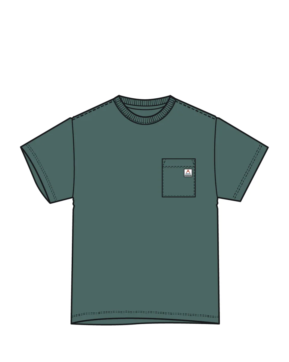 T-shirt Recyclé Décontracté Heritage - Océan Profond Chiné – Image 6