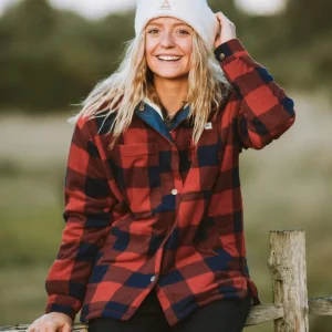 XScqvnzraYX-UiYFNGmSnNL-F4papYEx4i4JMjtb76g.jpgv1762212901 Chemise en polaire recyclée doublée sherpa Orion - Rouge Ocre Buffalo