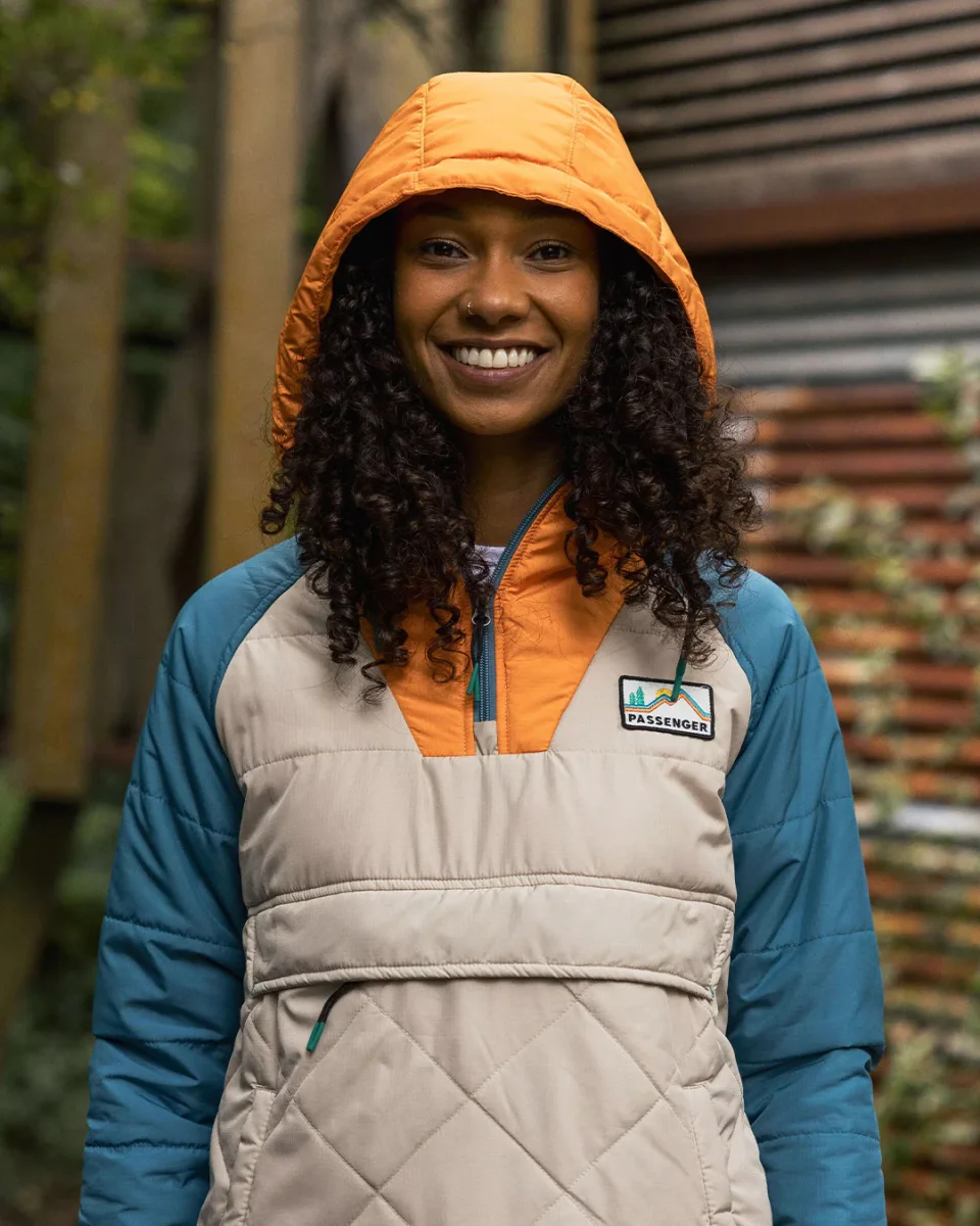 Veste Isolante Recyclée à Fermeture Éclair 1/2 Ocean - Plume