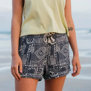 Short Tissé Santosa - Patchwork Vintage Marine