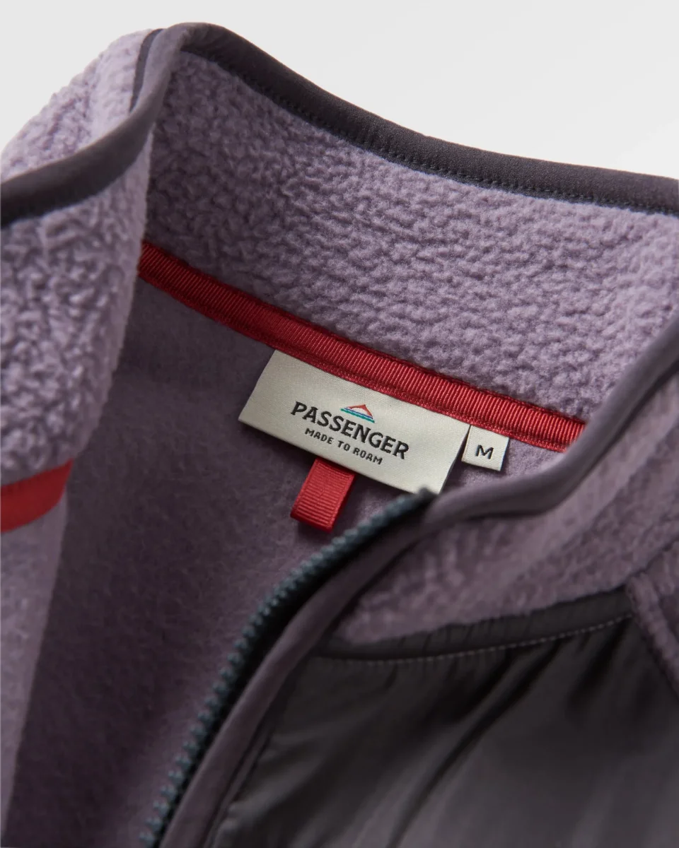 Polaire en Sherpa Recyclée à Fermeture Éclair 1/2 Offgrid 2.0 - Lilas Poudré – Image 8