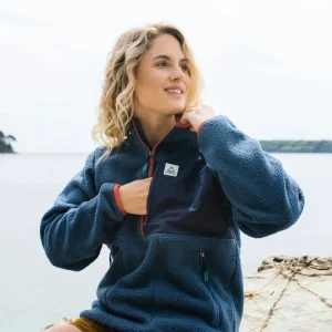 Polaire en Sherpa Recyclé Home - Denim Foncé