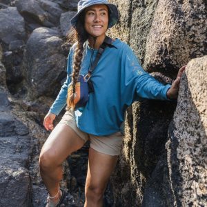 Haut Actif Recyclé Hatha - Bleu Acier