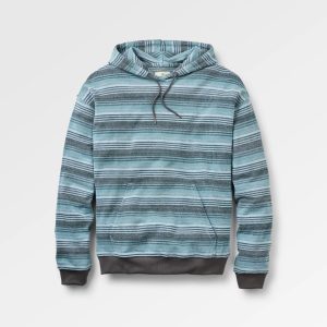 Hoodie Lagoon Loopback - Rayures Multi Bleu