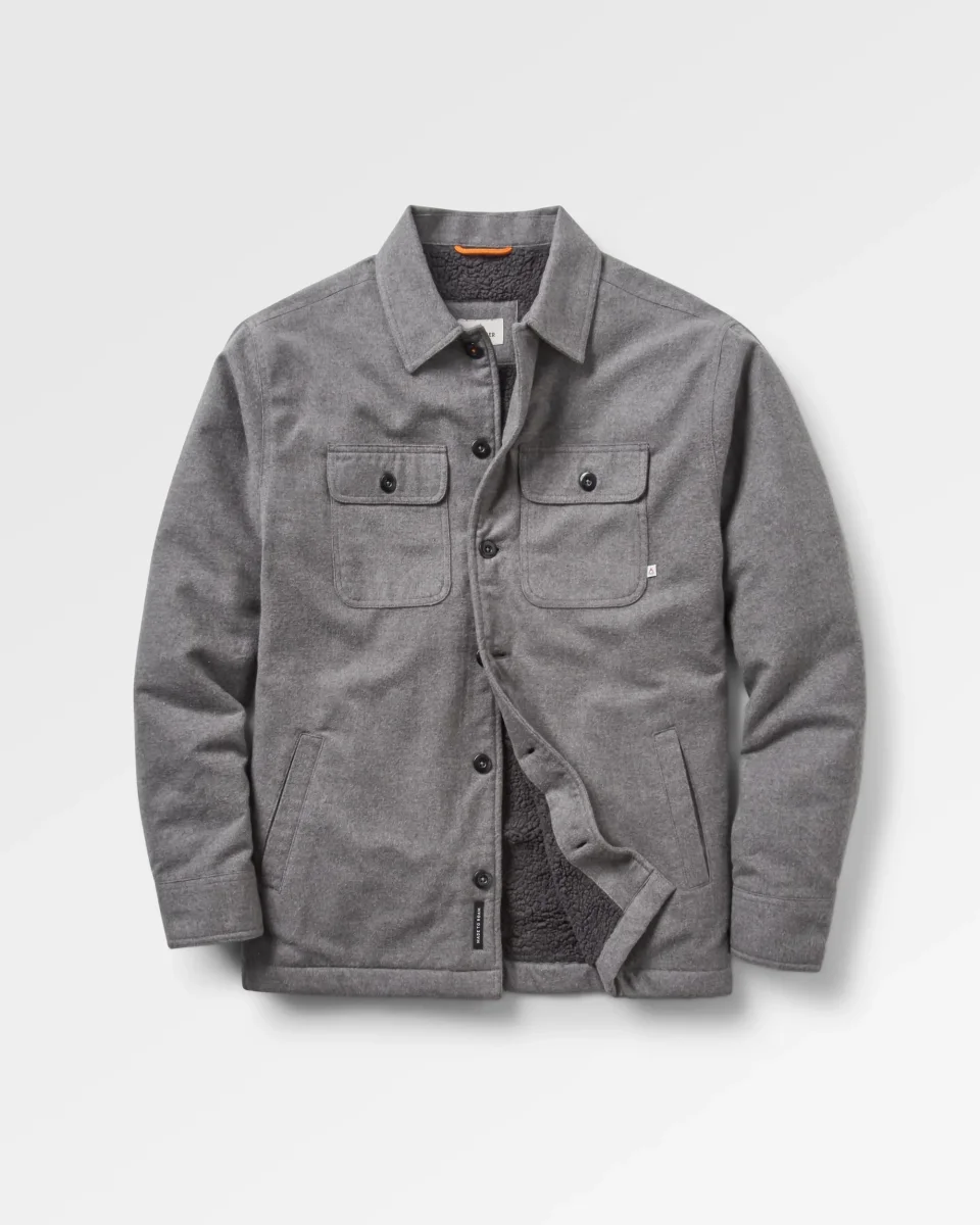 Surchemise doublée en sherpa Freestyle - Gris Marl – Image 2