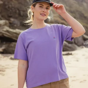 T-shirt en Coton Recyclé Classic - Violet Rétro