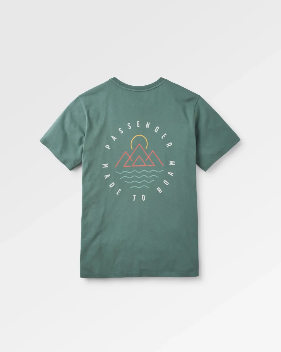 T-shirt en Coton Recyclé Escapism - Vert Fôret – Image 2