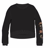 Sweatshirt Oversize en Coton Recyclé Chica - Noir – Image 8