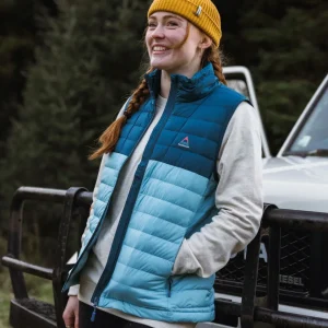 Gilet sans manches recyclé Northstar Down - Bleu rétro/Bleu Tidal