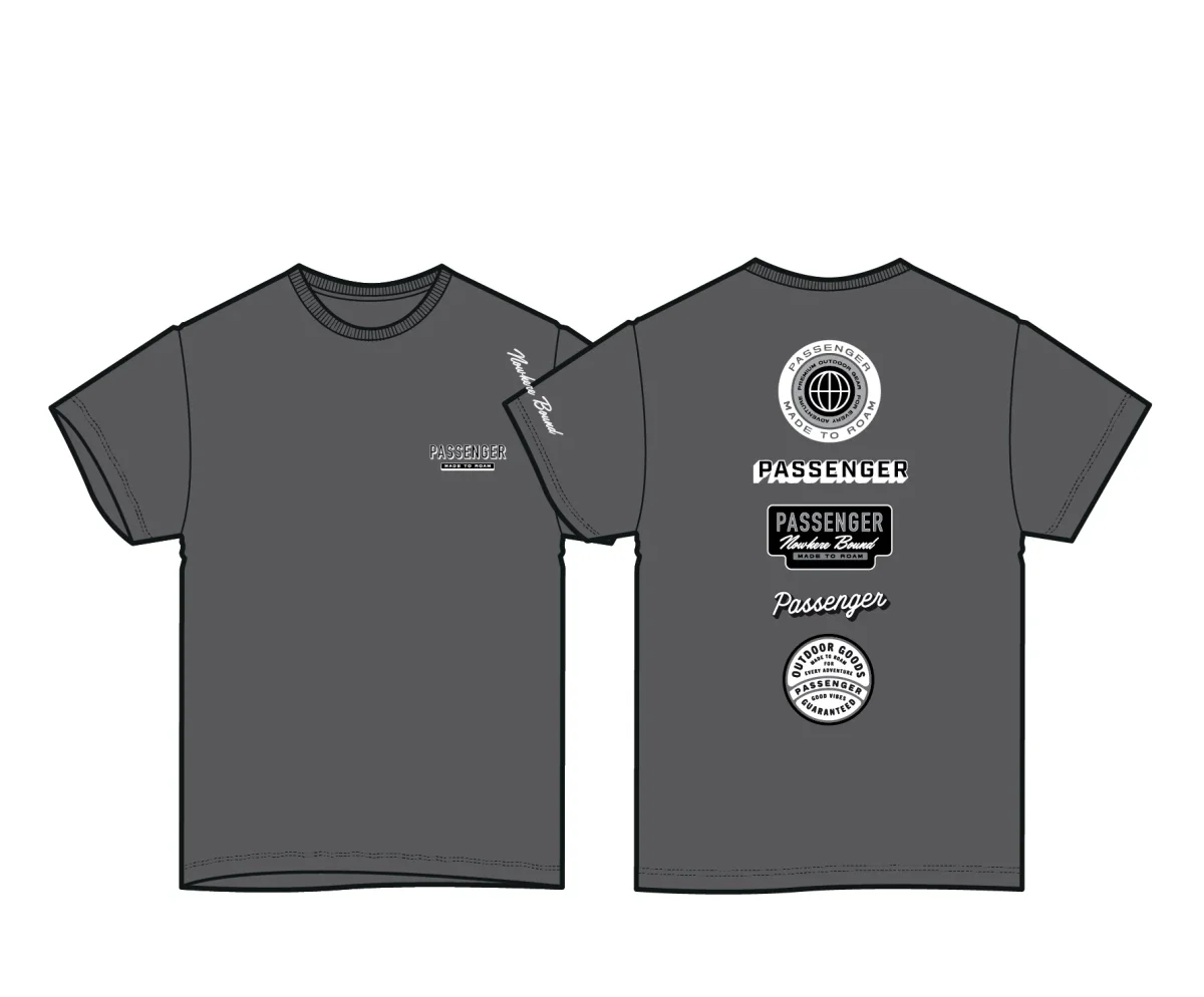 T-shirt en Coton Recyclé Guided - Noir Charbon – Image 8