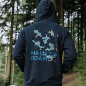 Sweat à Capuche en Coton Recyclé Pace - Bleu Marine Profond