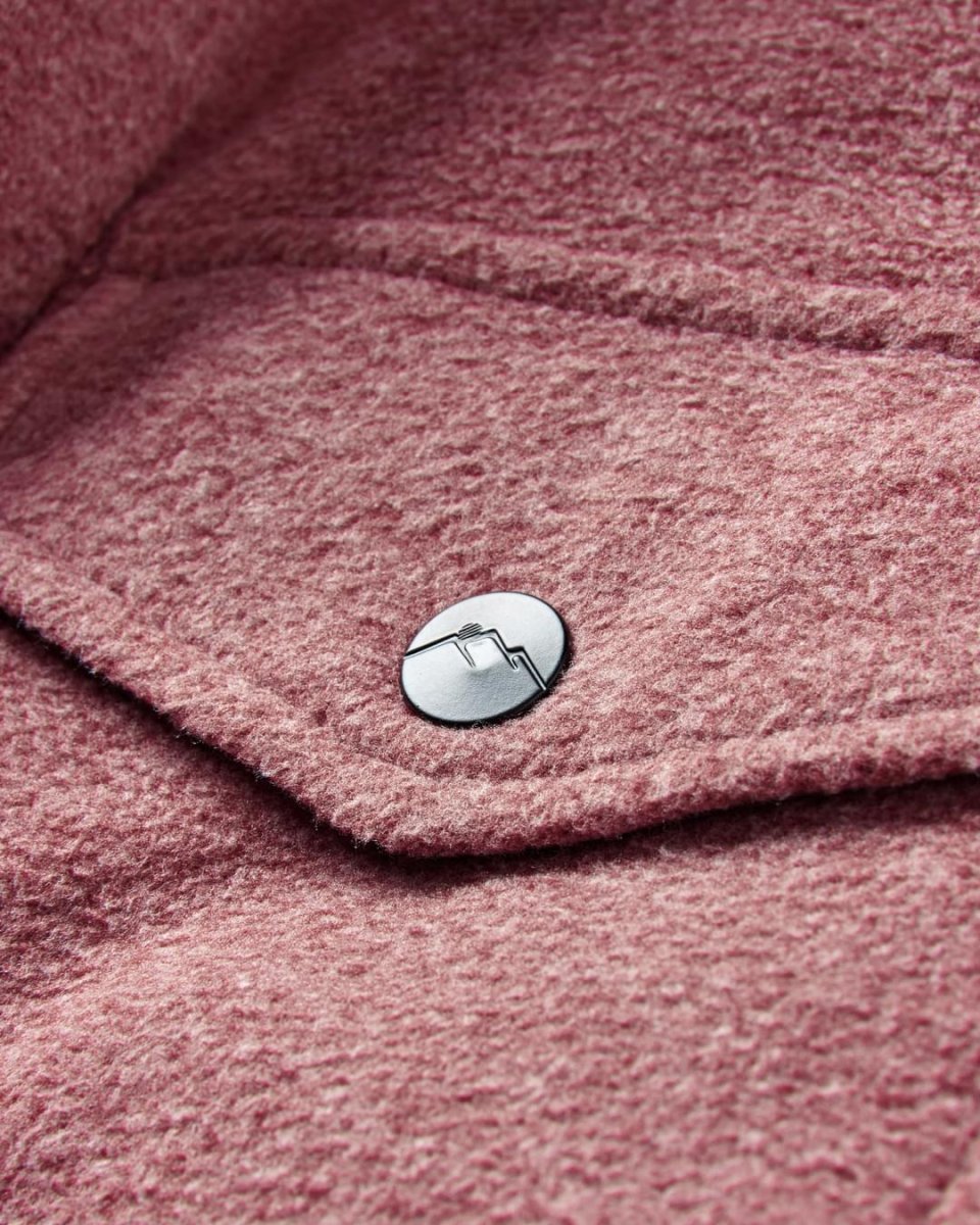 Chemise en polaire recyclée Maple - Wine Marl – Image 2