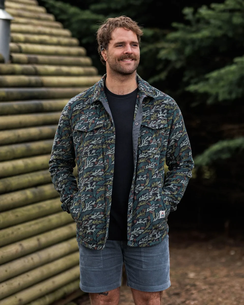 Chemise en polaire recyclée Maple Polar - Courant Océan Noir