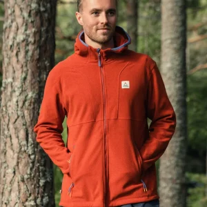 Sweat à Capuche en Polartec® Recyclé Pinegrove - Rouge Ocre