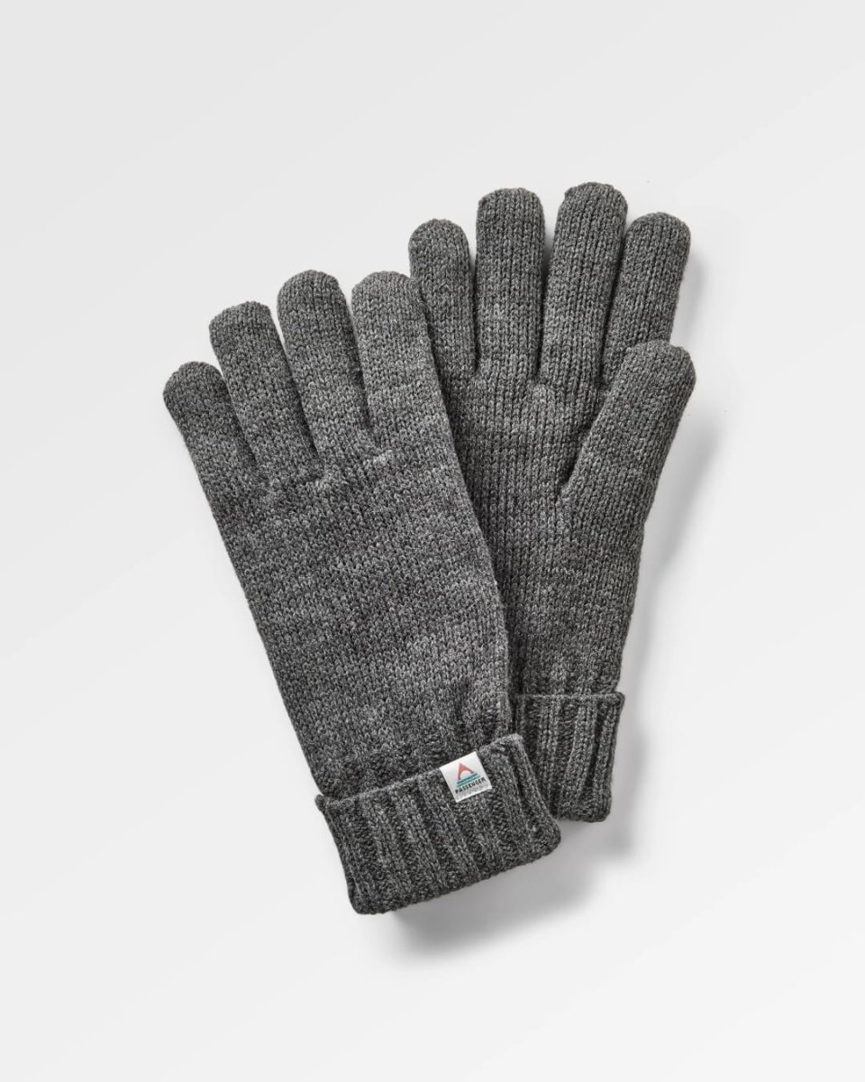 Gants Tricotés Recyclés Gale - Charcoal