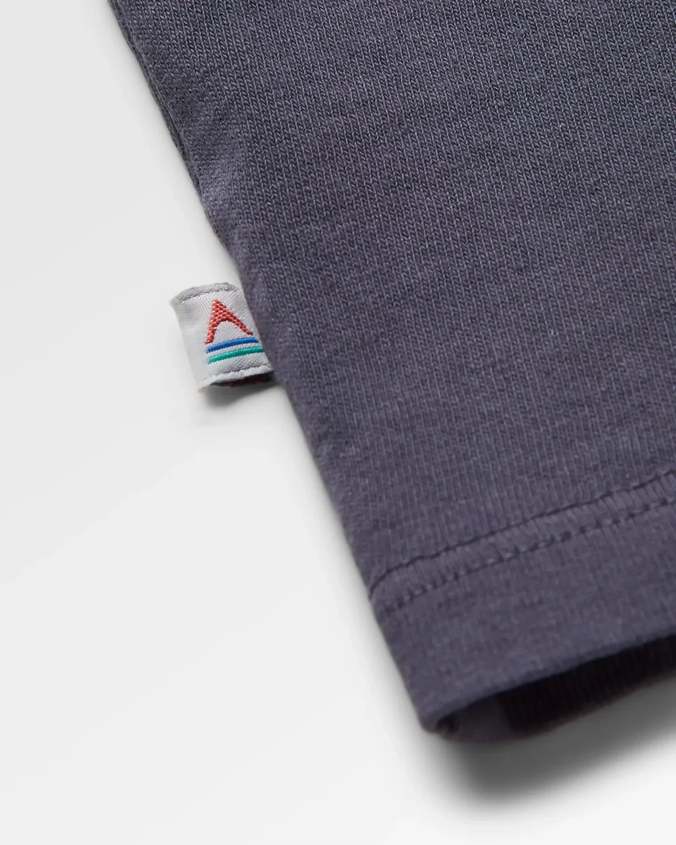 T-shirt en Coton Recyclé Oversize Drifters - Noir Charbon – Image 7