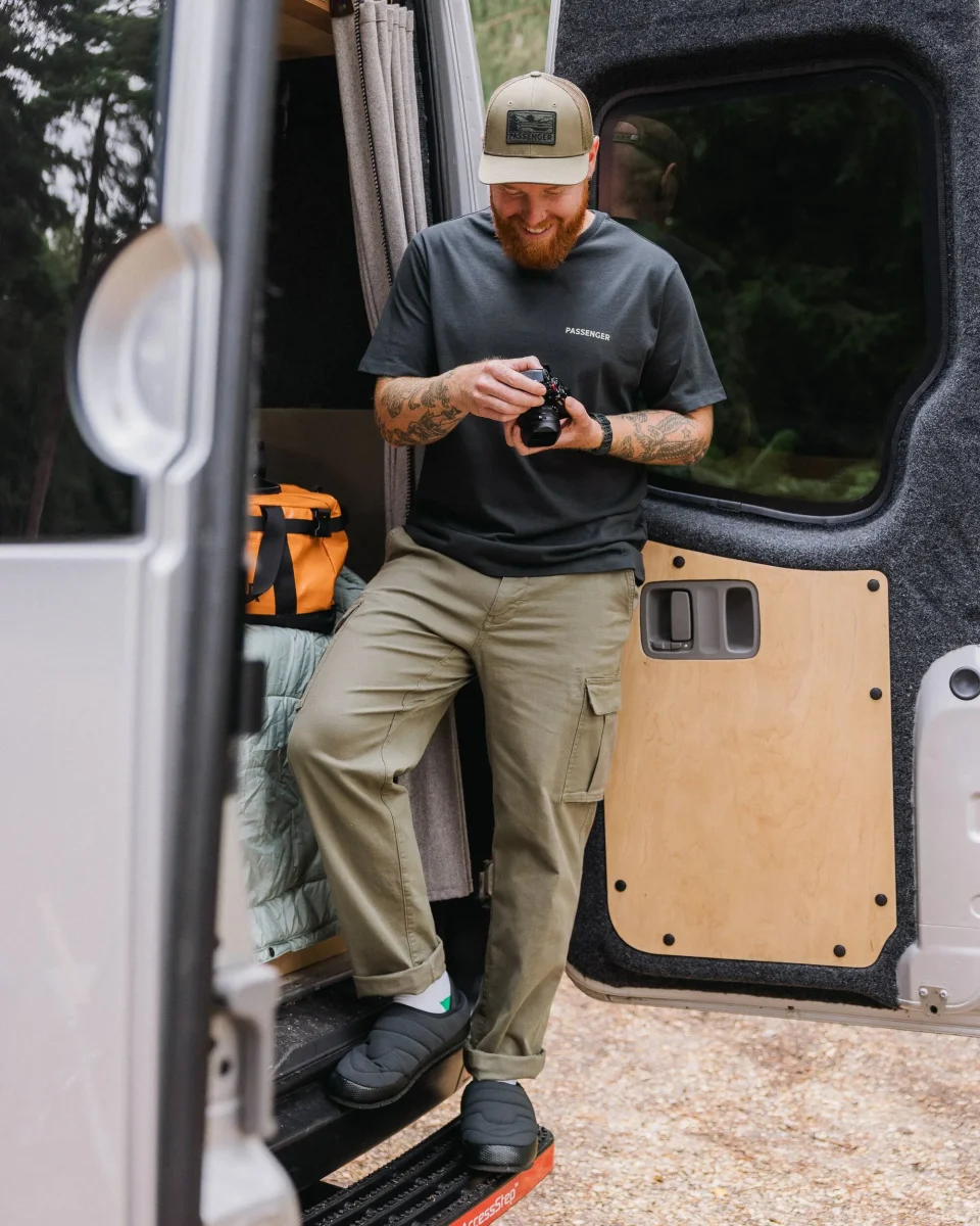 Pantalon Cargo en Coton Lakeside - Vert Olive – Image 4