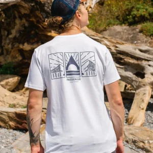 T-shirt en coton recyclé Maverick - Blanc