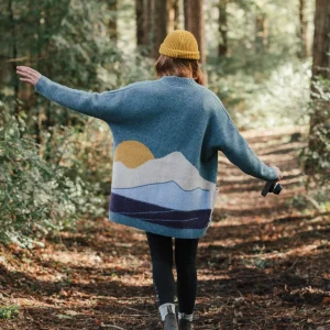 Cardigan Tricoté Recyclé Vista - Arctique