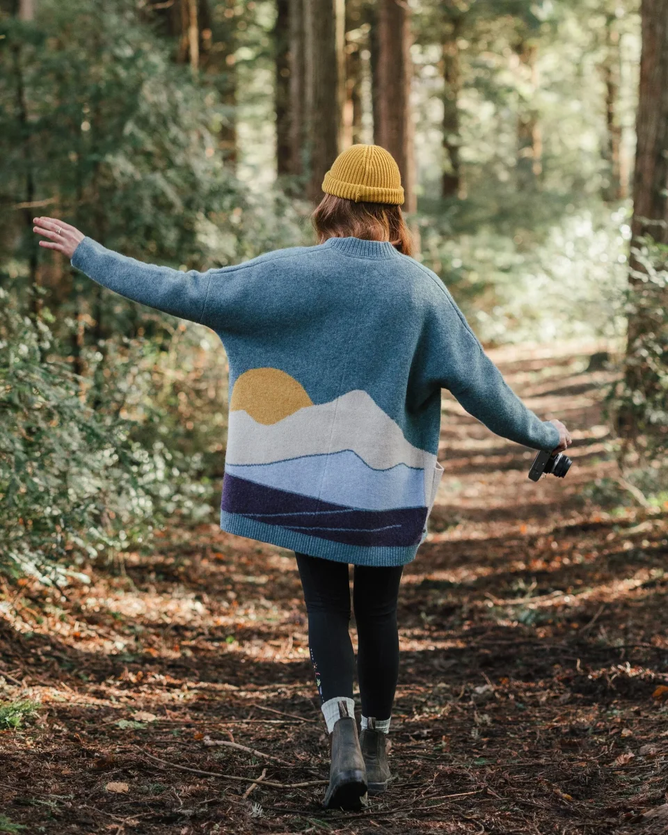 Cardigan Tricoté Recyclé Vista - Arctique