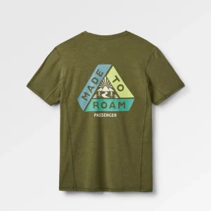 T-shirt actif texturé Kirkwood - Kaki