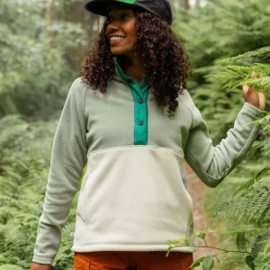 Polaire en Polartec® Recyclé Snowdrop - Pistache/Birch