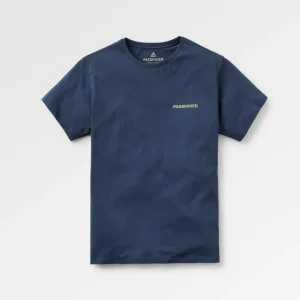 T-shirt en coton recyclé Patches - Rich Navy
