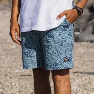 Short de Bain Doublé NetPlus® Drifter - Strata Swirl Arctic