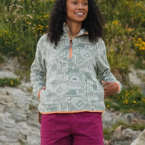 Polaire Recyclé Sorrel - Patchwork Vintage Pistache