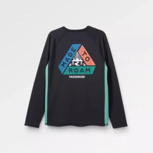 T-shirt à manches longues recyclé Range - Noir