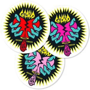 Black Label Jeff Grosso Broken Heart Sticker - Assorted Colors