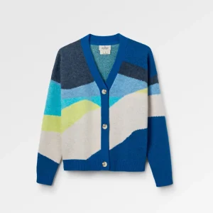 Cardigan Tricoté Recyclé Scénique - Bleu Azur Scénique