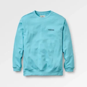 Sweatshirt en coton recyclé Roamer - Bleu rétro