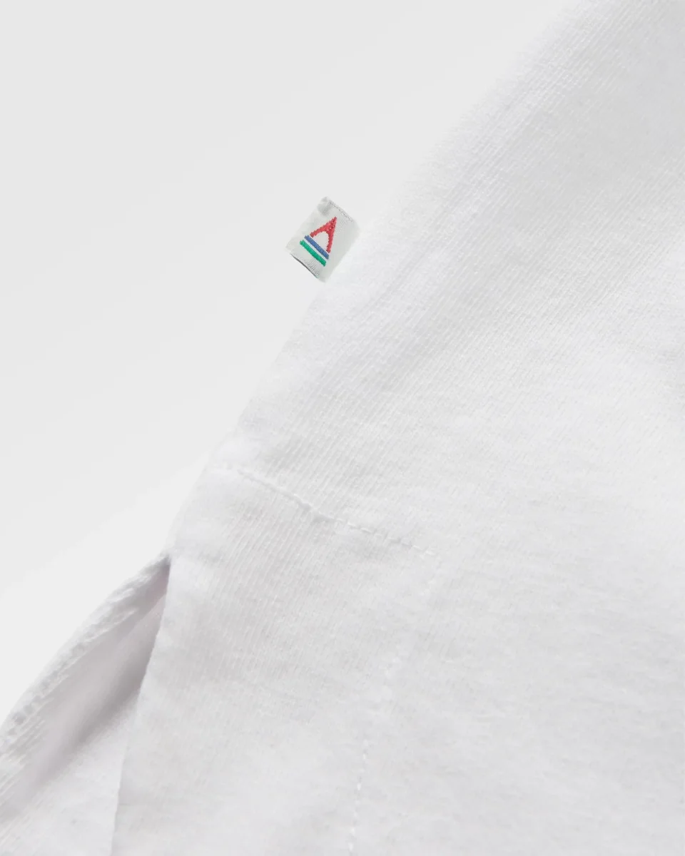 T-shirt manches longues en coton recyclé Live Wild - Blanc – Image 3