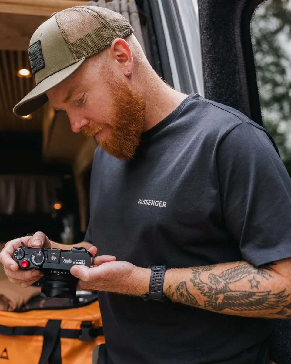 T-shirt Homme en Coton Recyclé Roamer - Noir – Image 3