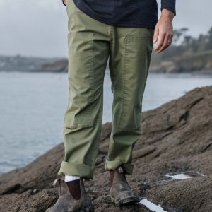Pantalon en toile de coton bio Vantage - Kaki