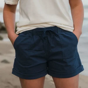 Short en Coton Bio Carriso - Denim Foncé