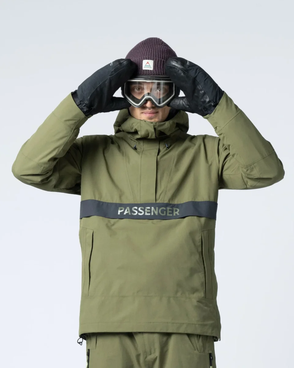Anorak recyclé pour hommes Snowscape - Kaki