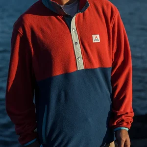Adrift Polaire Recyclé - Cardinal/Denim Foncé