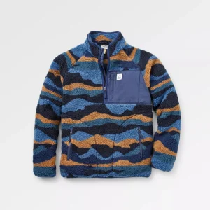 Polaire en Sherpa Recyclée à Fermeture Éclair 1/2 Offroad - Scenic Navy