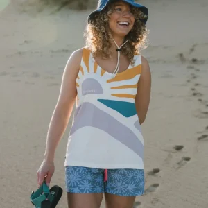 Gilet en Coton Bio Sunsets - Marshmallow