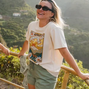 T-shirt Oversize en Coton Recyclé Saisonnier - Bouleau