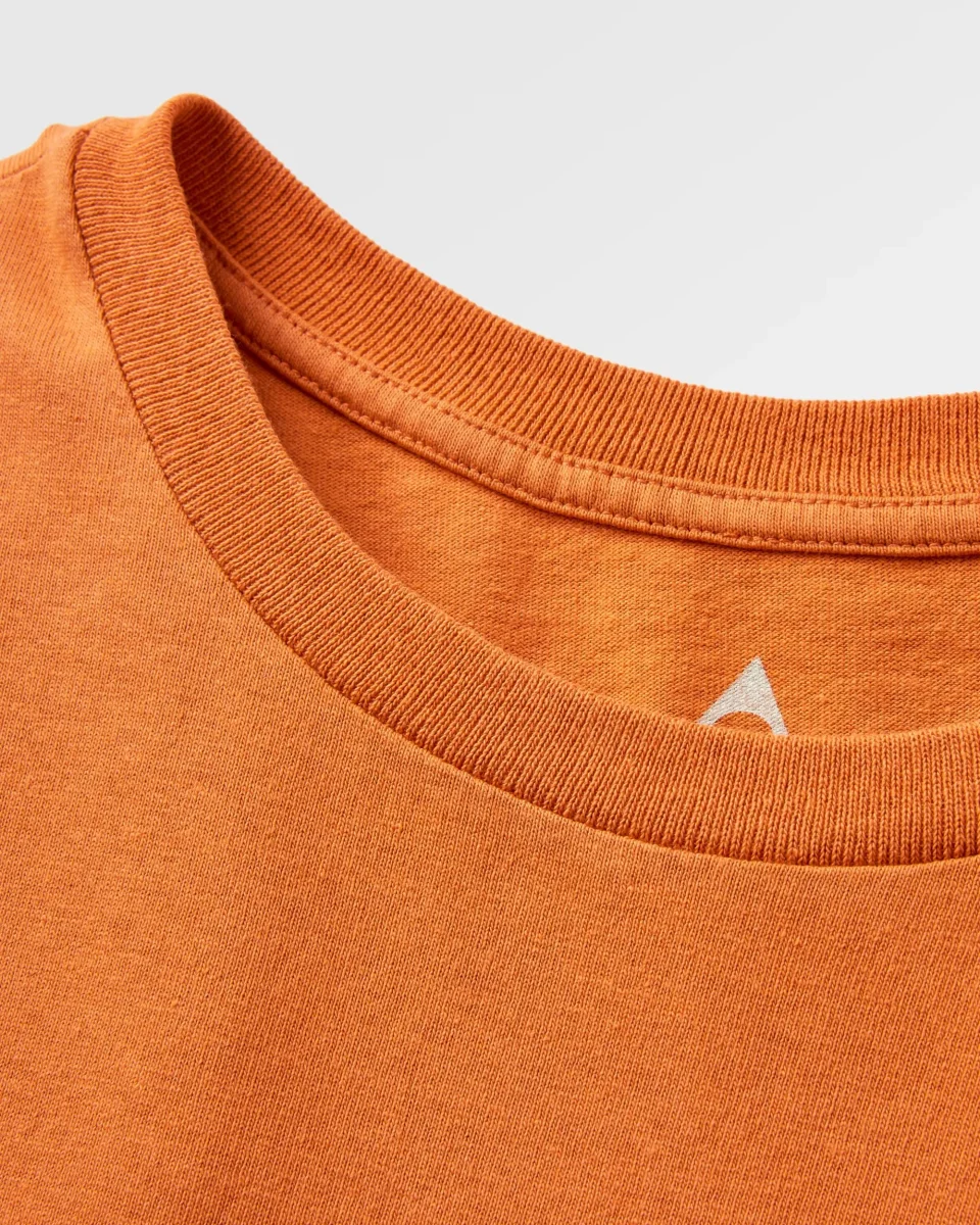 T-shirt en coton bio Odyssey - orange brûlé – Image 8